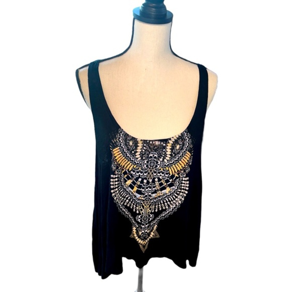 Element Rogue Racerback Tank with high low hem in black size large
